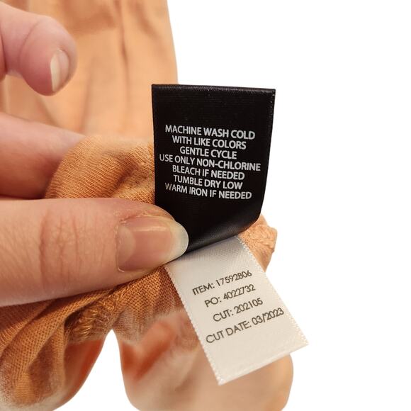 Torrid Smocked V-Neck Babydoll Cami Tank Top Chic Casual Summer Orange Size 3X - Picture 7 of 7